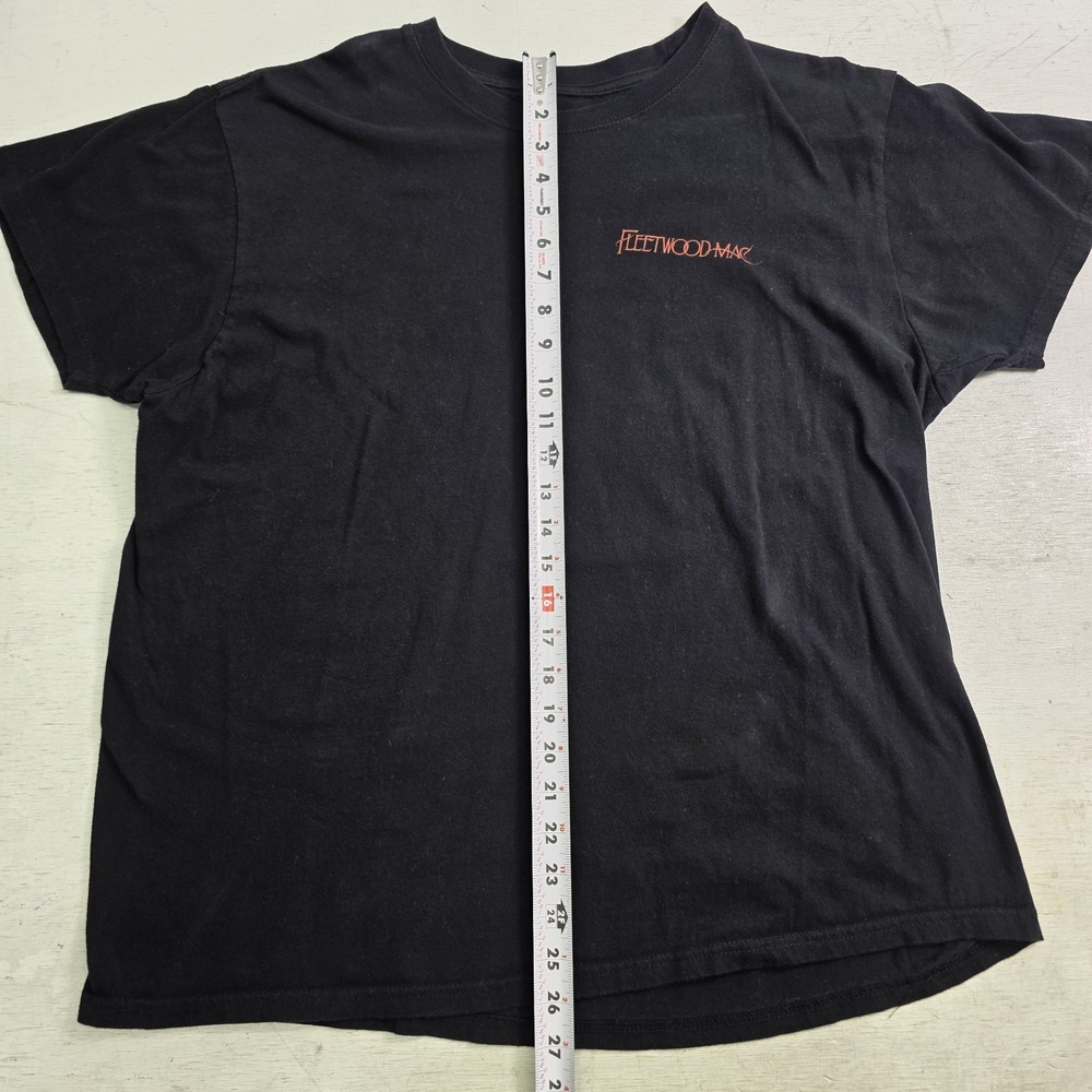 Fleetwood Mac On Tour T-Shirt Mens XL Black Band On Tour Tee Penguin Graphic VG - Picture 7 of 7